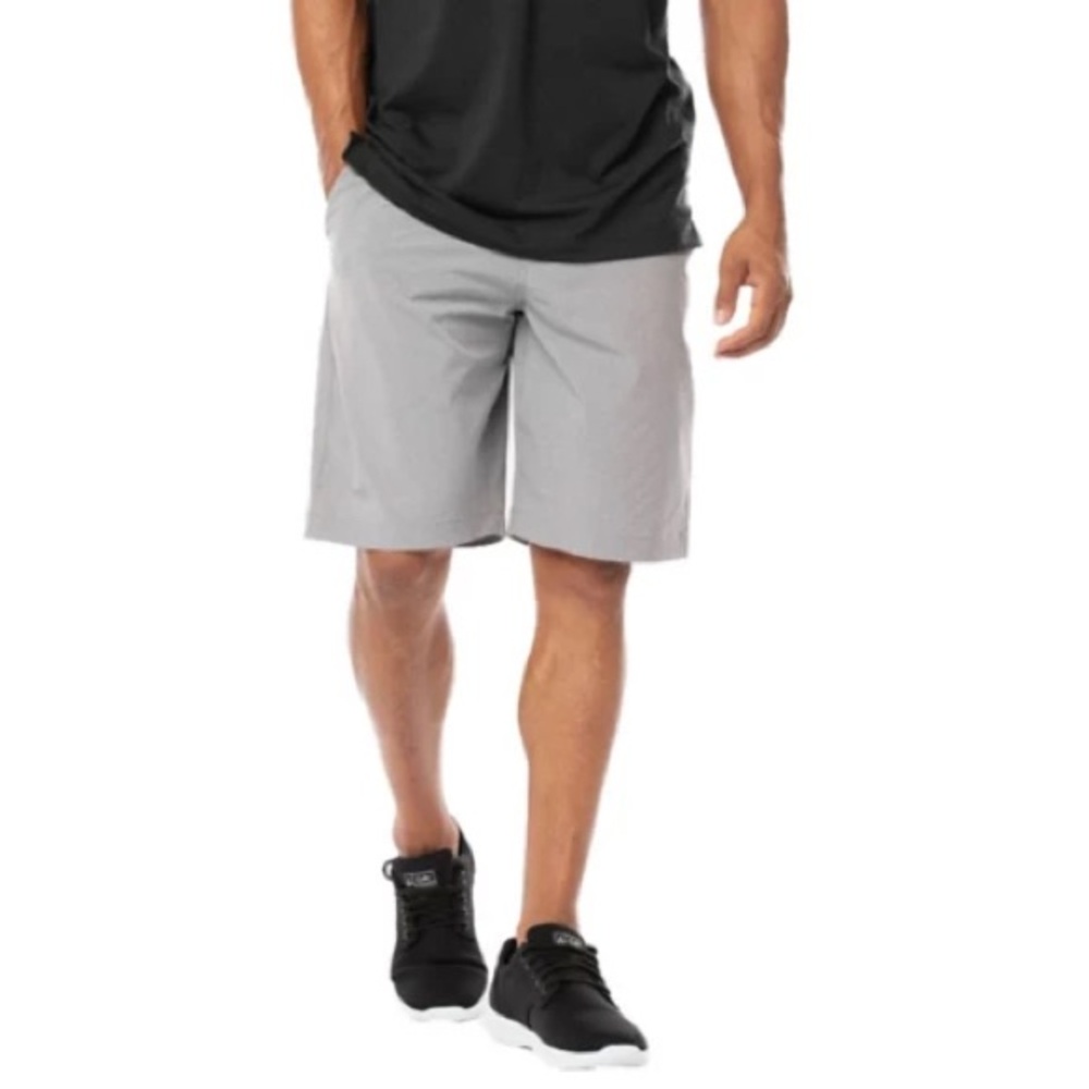 Travis Mathew Beck Hybrid Shorts Active Golf Wicking Heather Gray Men’s Size 38
